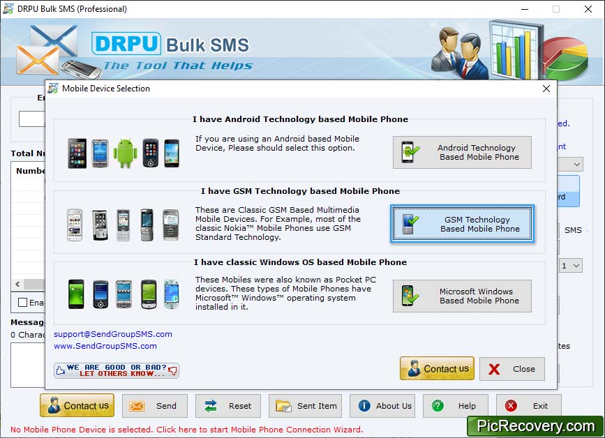 Bulk SMS Software Professional