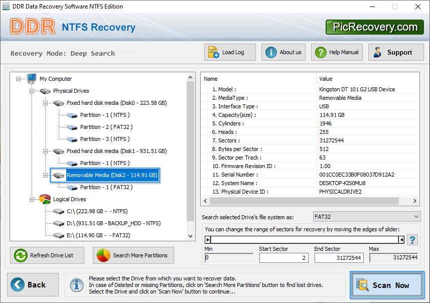 Select partition